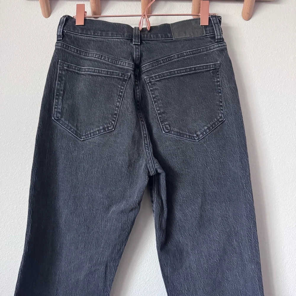 Madewell 90”s Straight Leg Classic Black Denim Jeans - Picture 6 of 12